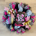 Pink Happy 18th Birthday Wreath  image 0