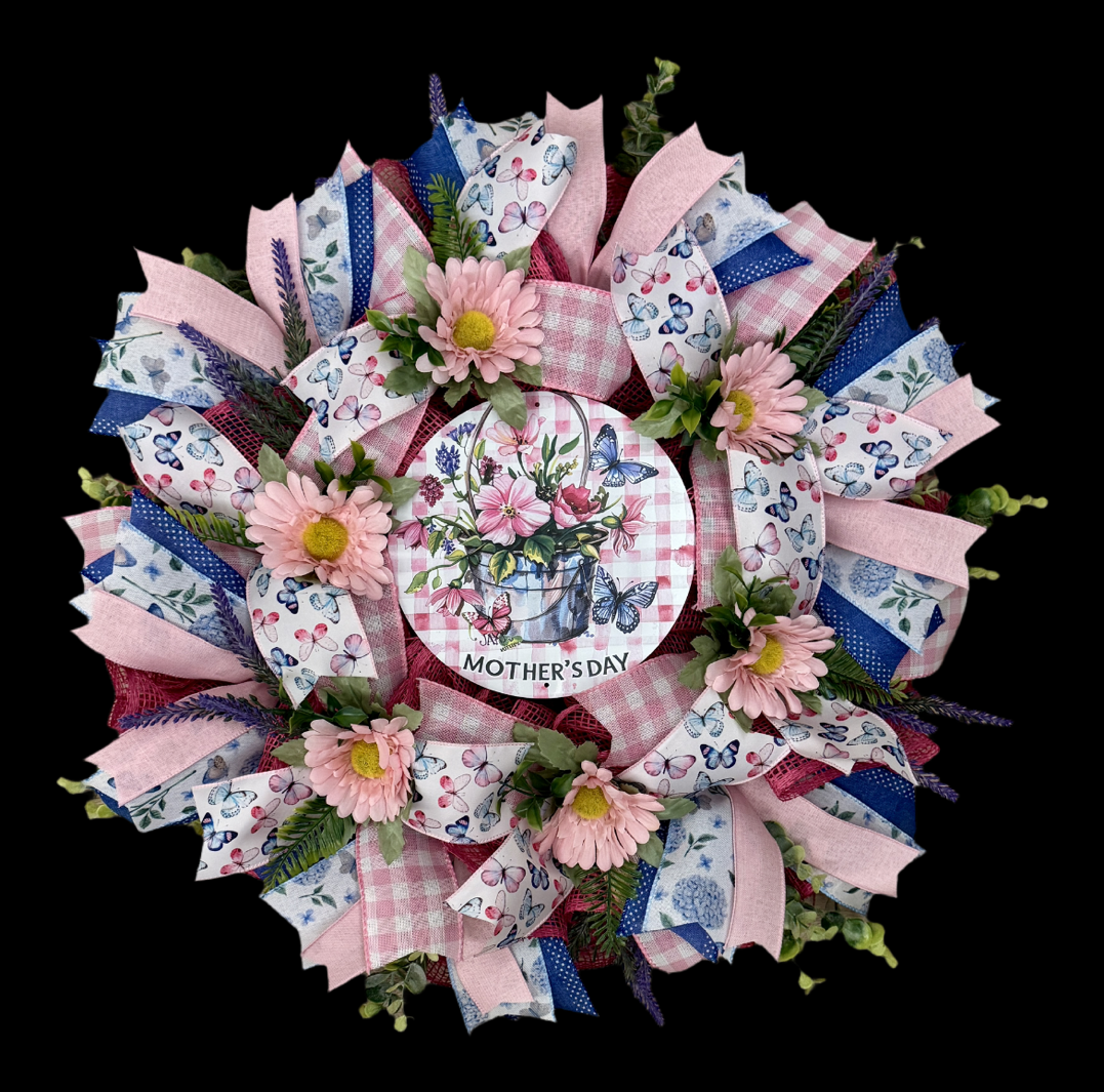 Butterfly Mother's Day Wreath image 2