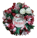 Merry and Bright Christmas Wreath image 0