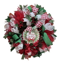 Merry Christmas Pinecone & Berry Wreath image 0
