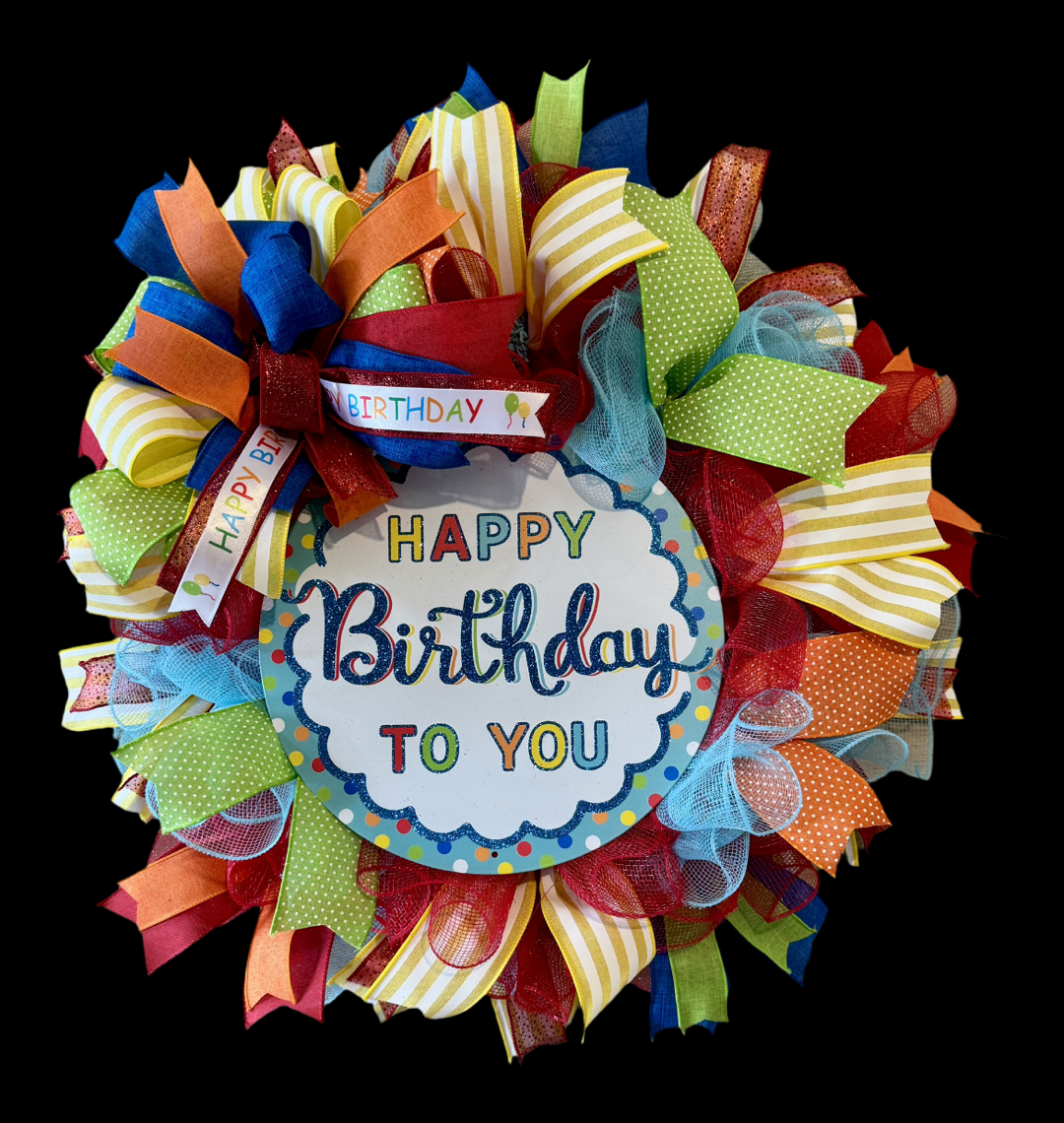 Bright Happy Birthday Wreath image 3