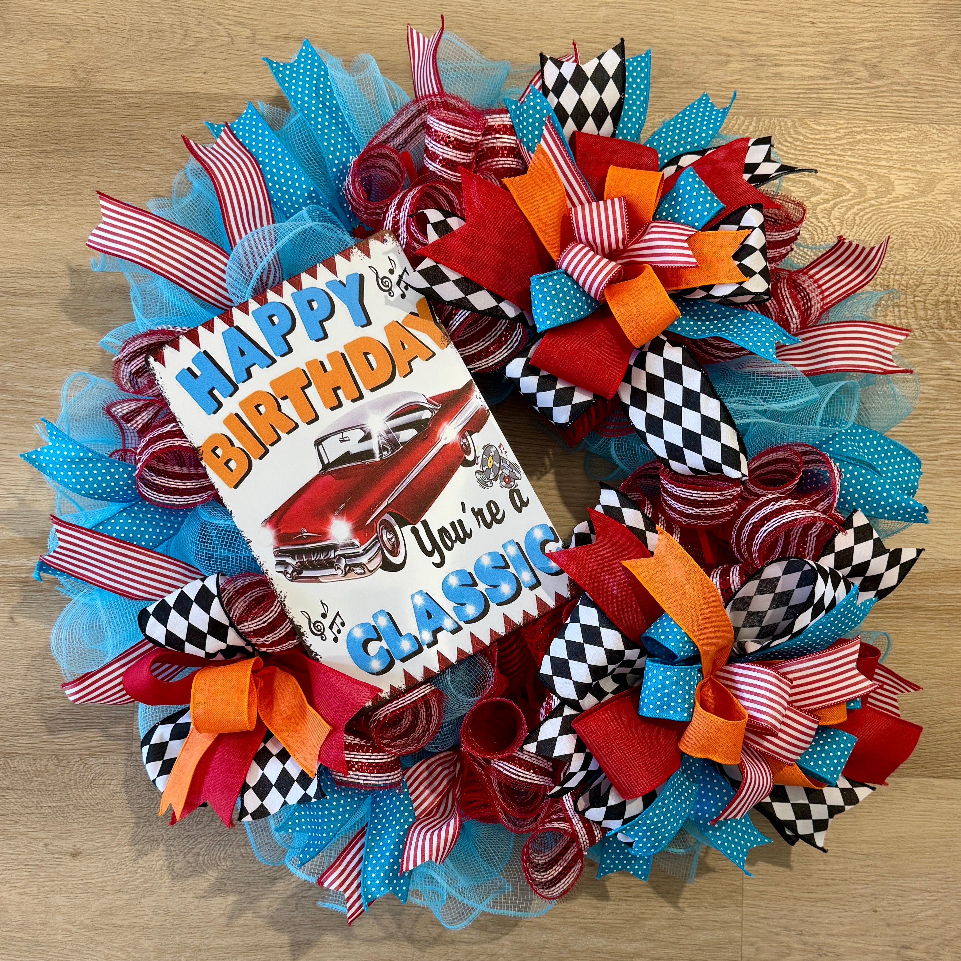 “You’re a Classic” Happy Birthday Wreath  image 0
