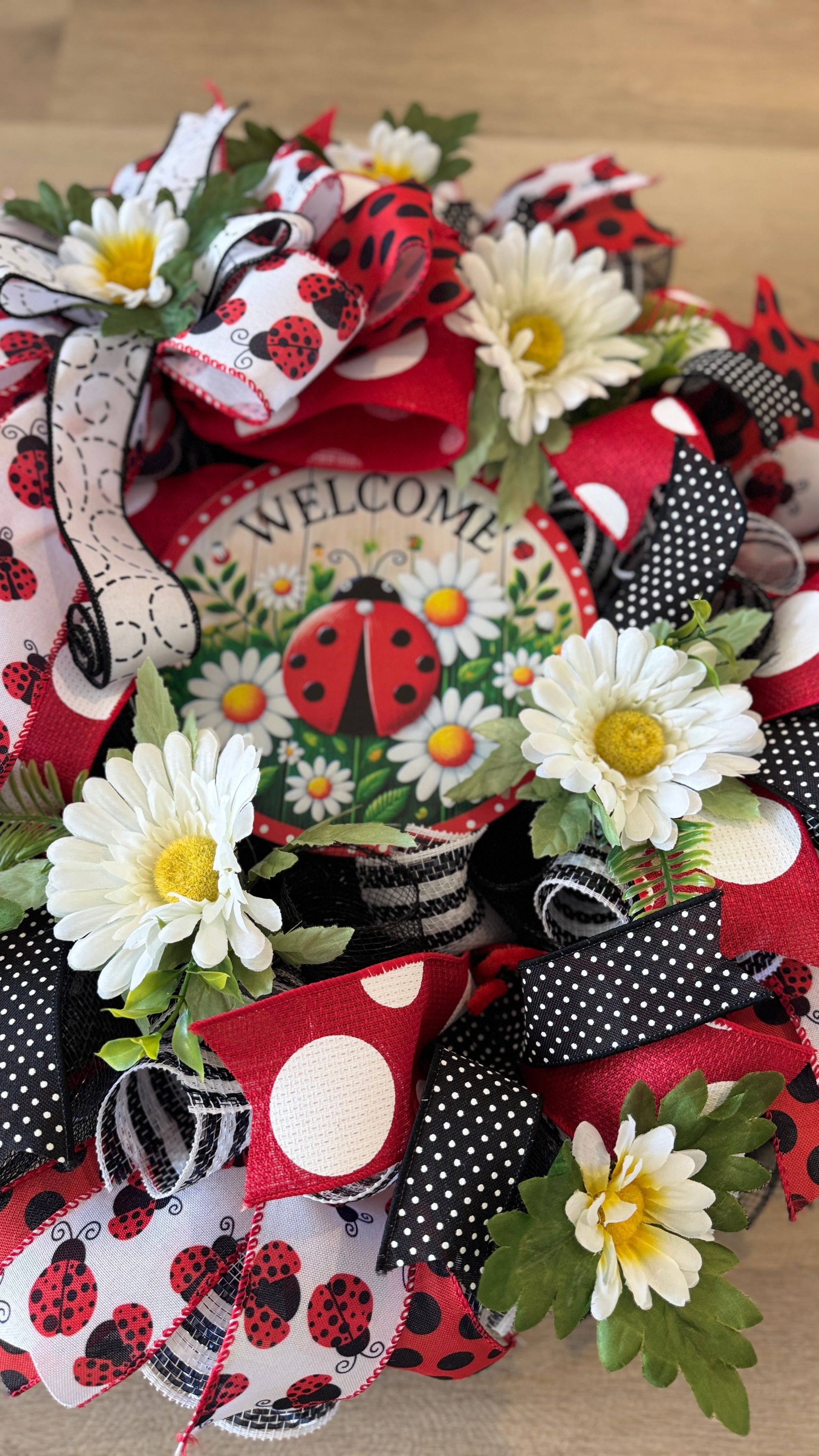Ladybug Welcome Wreath image 2