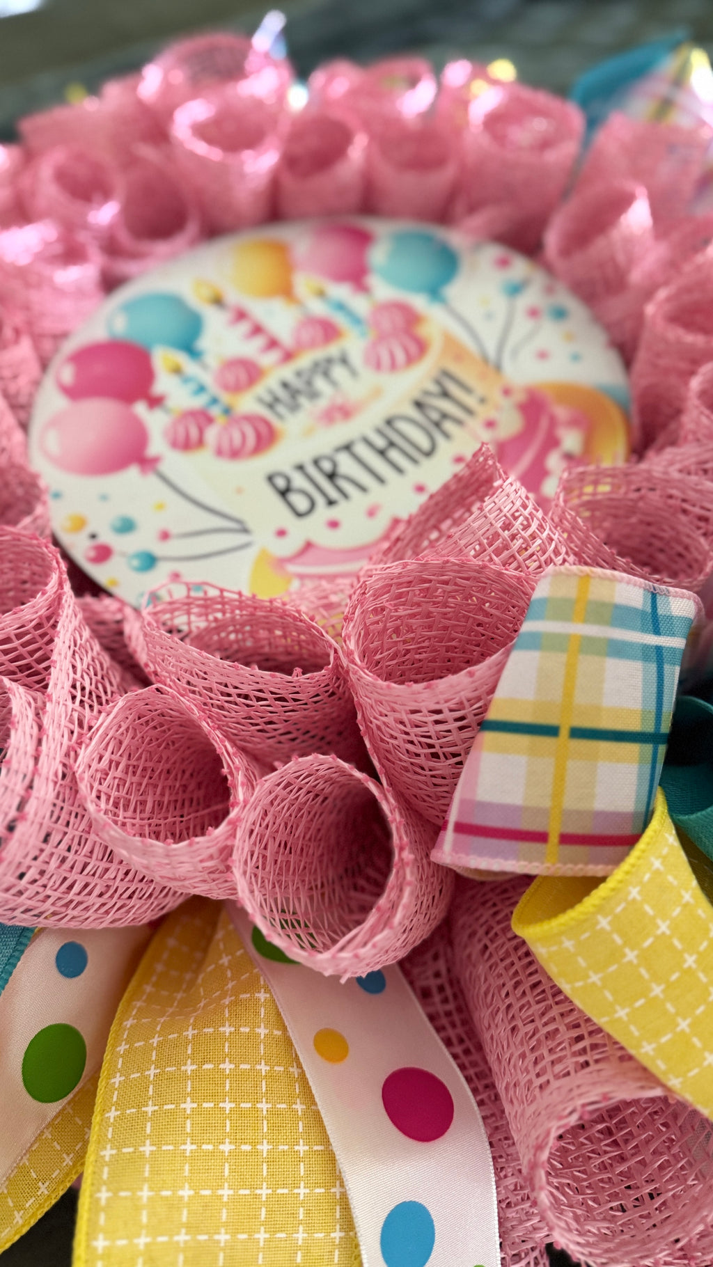 Happy Birthday Balloons Wreath image 2