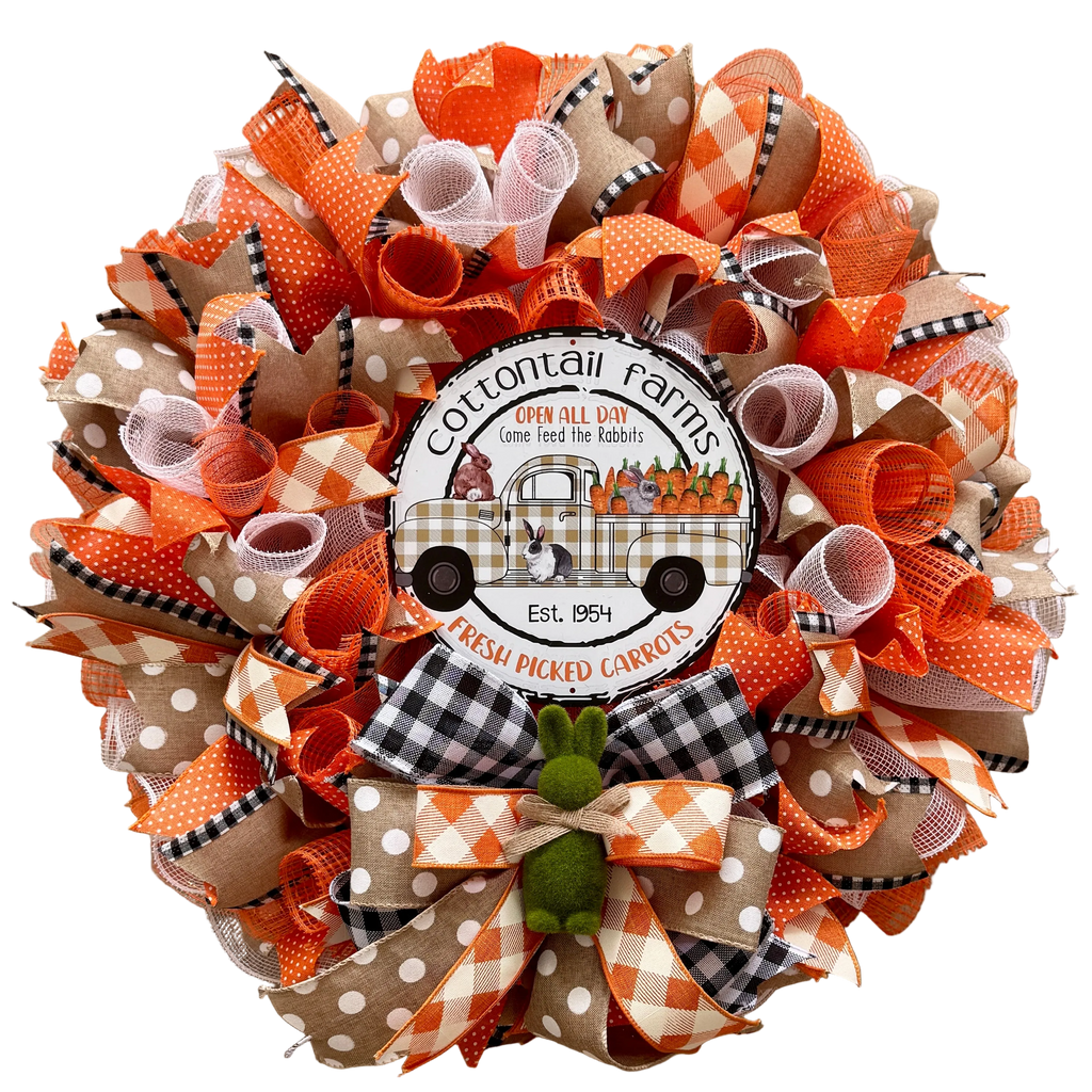 Cottontail Farms Fresh Picked Carrots Easter Wreath