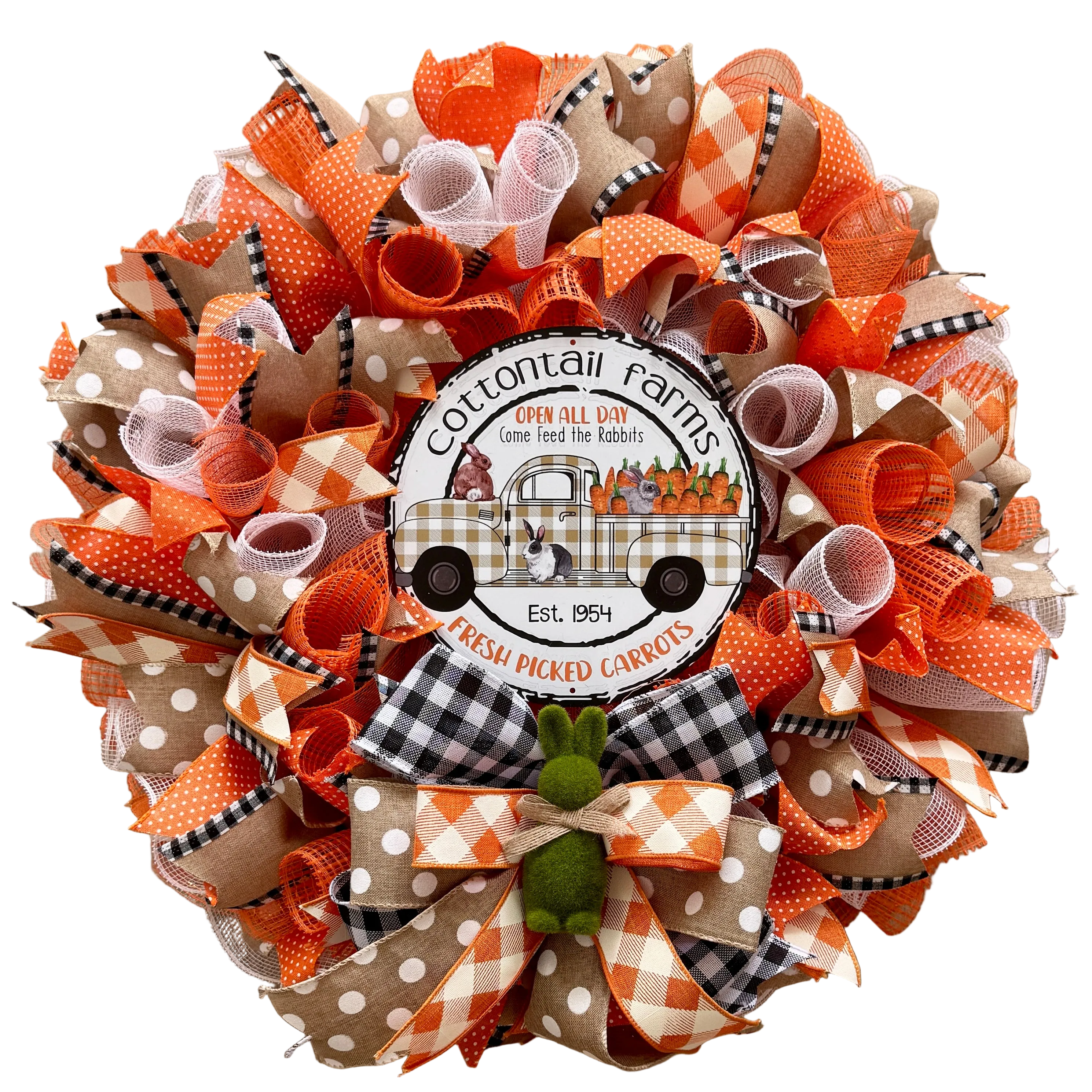 Cottontail Farms Fresh Picked Carrots Easter Wreath