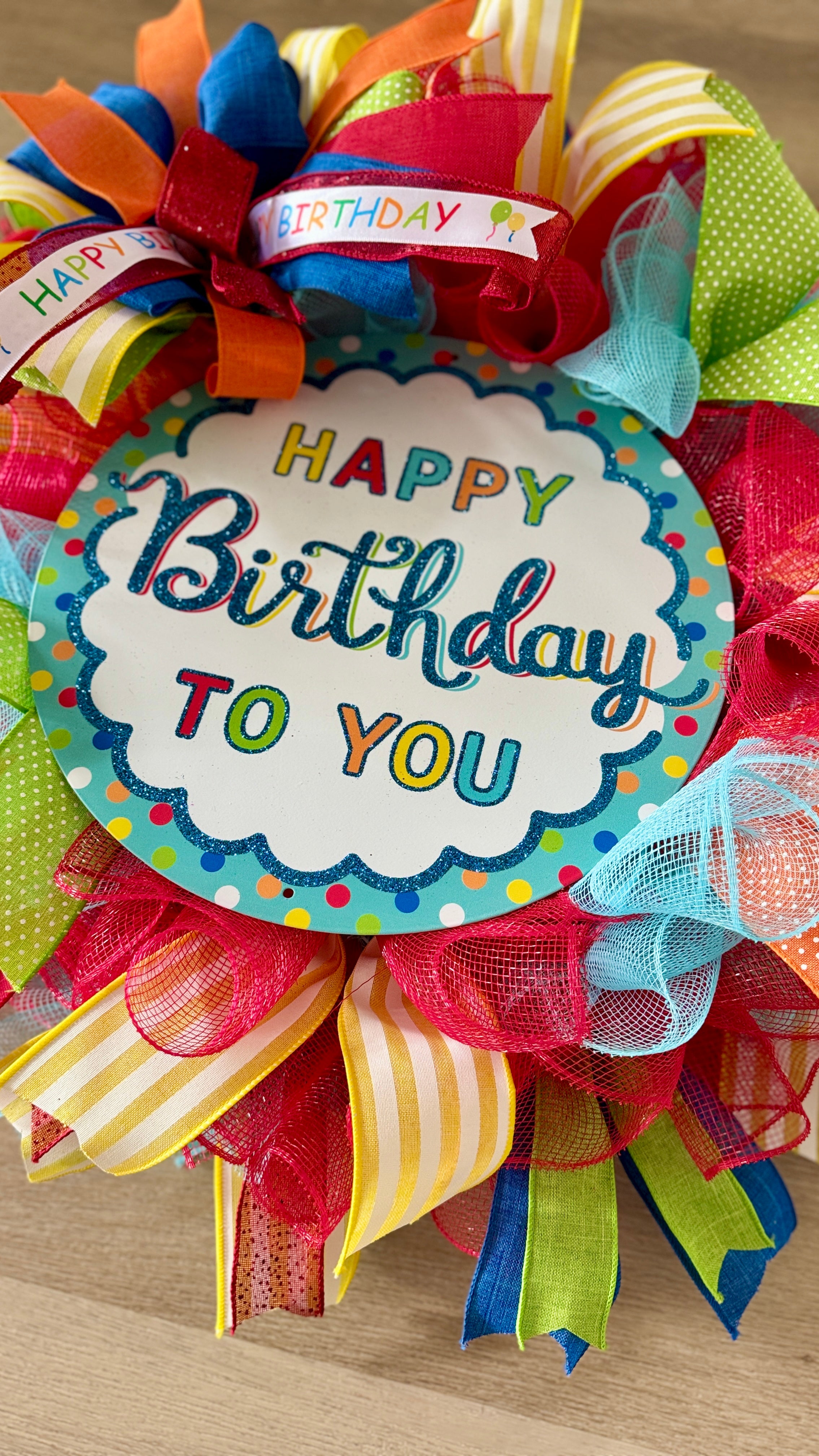 Bright Happy Birthday Wreath image 2