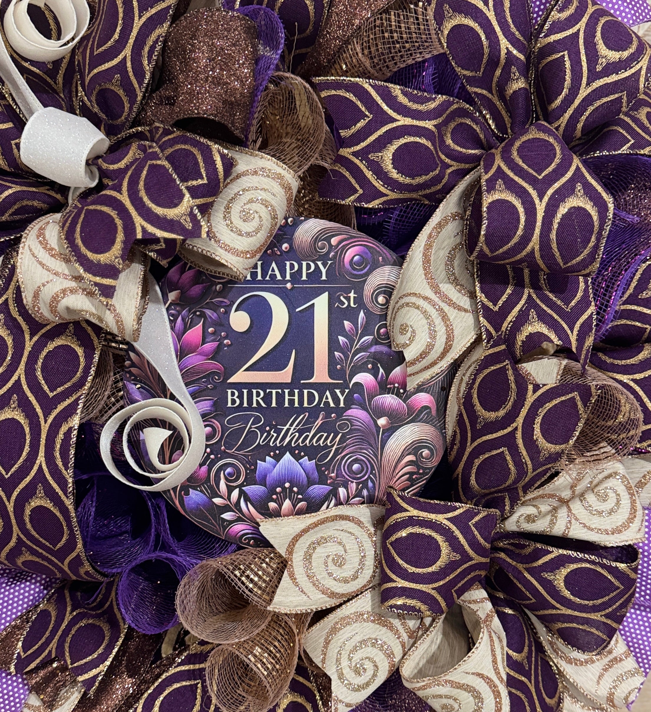 Royal Happy 21st BirthdayWreath image 3