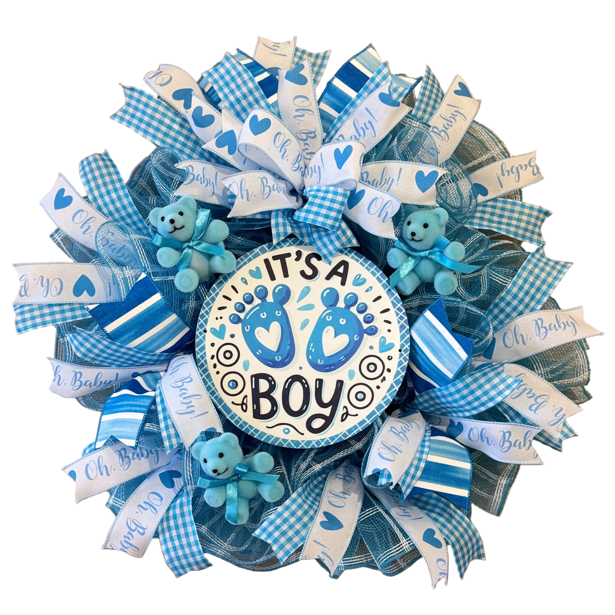 "It's a Boy" Wreath