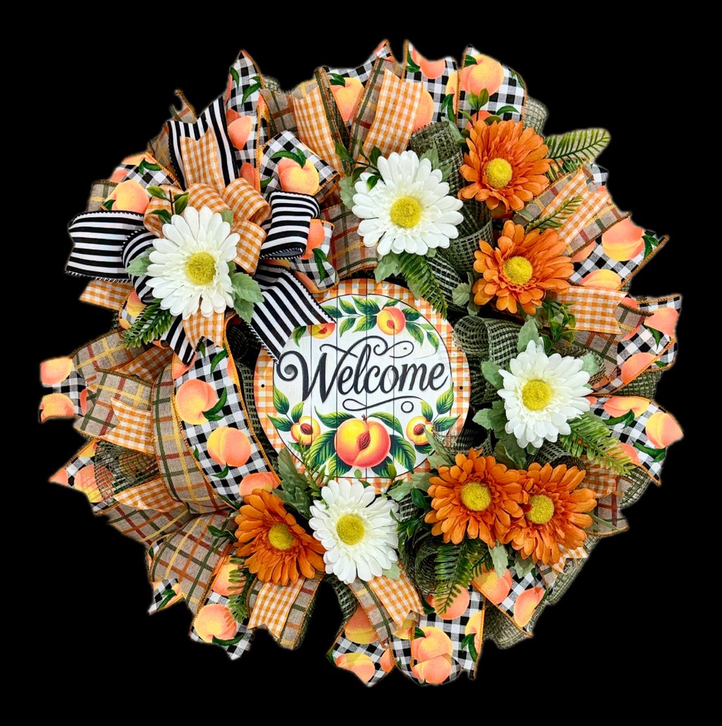 Peaches Welcome Wreath image 2