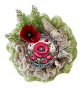 Anzac Day "Lest We Forget" Green & Natural Small Wreath image 4