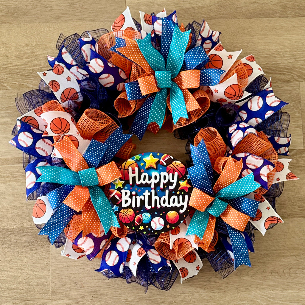 Sports Birthday Wreath image 0