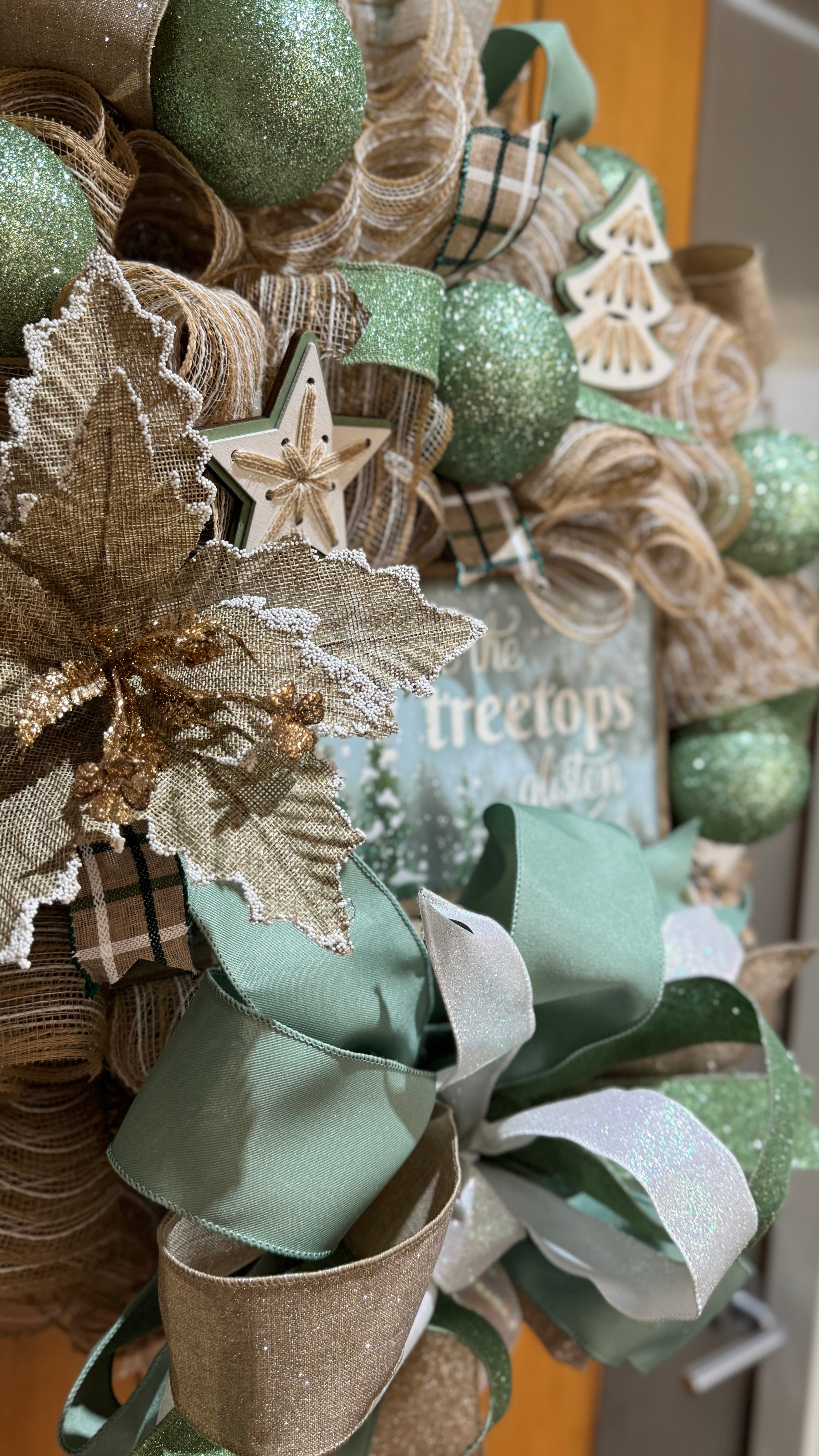 "Where the Treetops Glisten" Christmas Wreath image 3