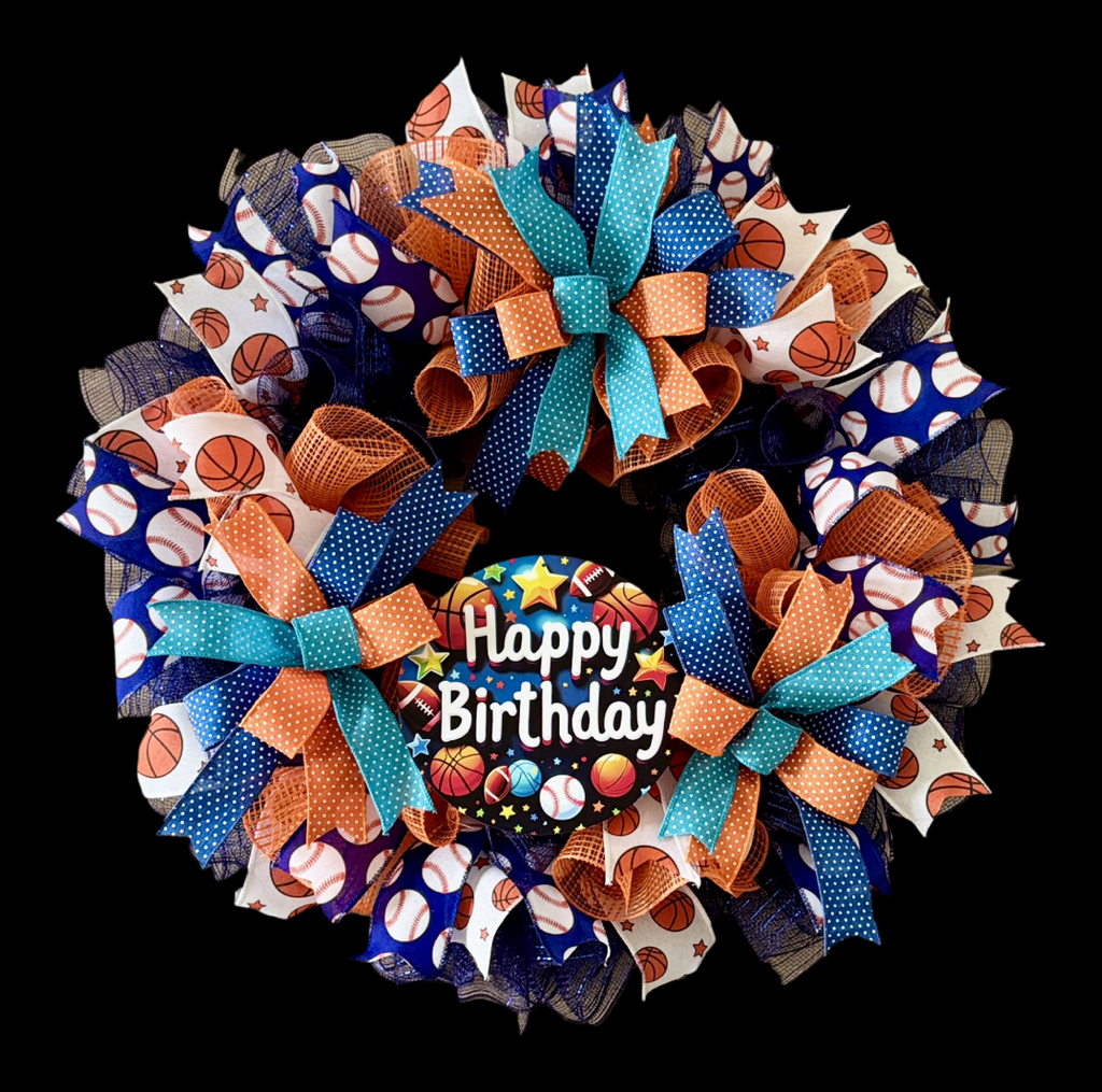 Sports Birthday Wreath image 1