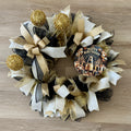 Black & Gold Happy Birthday Wreath image 0