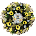Bee Welcome Friends Wreath