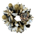 Black & Gold Happy Birthday Wreath image 2