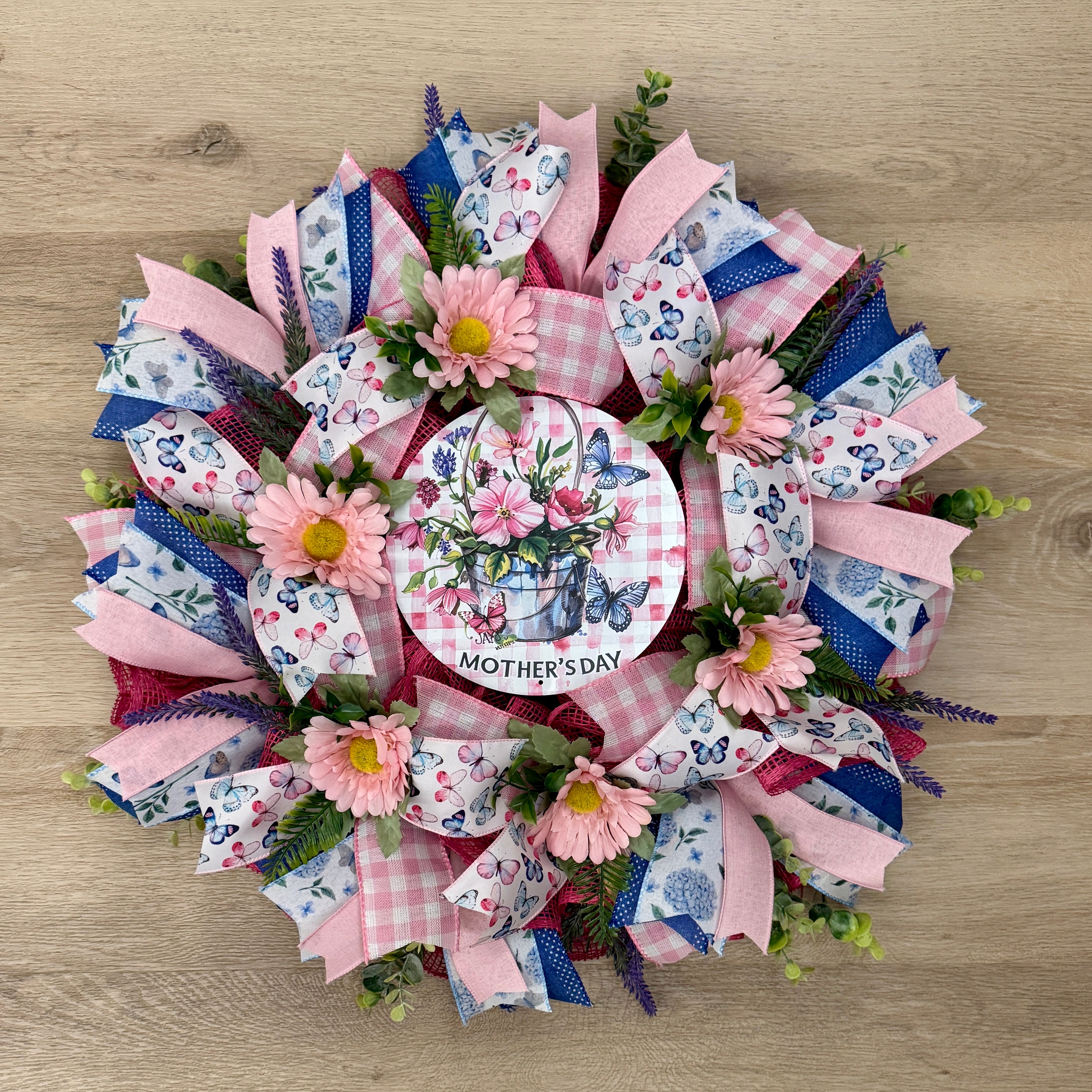 Butterfly Mother's Day Wreath image 0