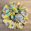 Baby Animals Happy Birthday Wreath image 0