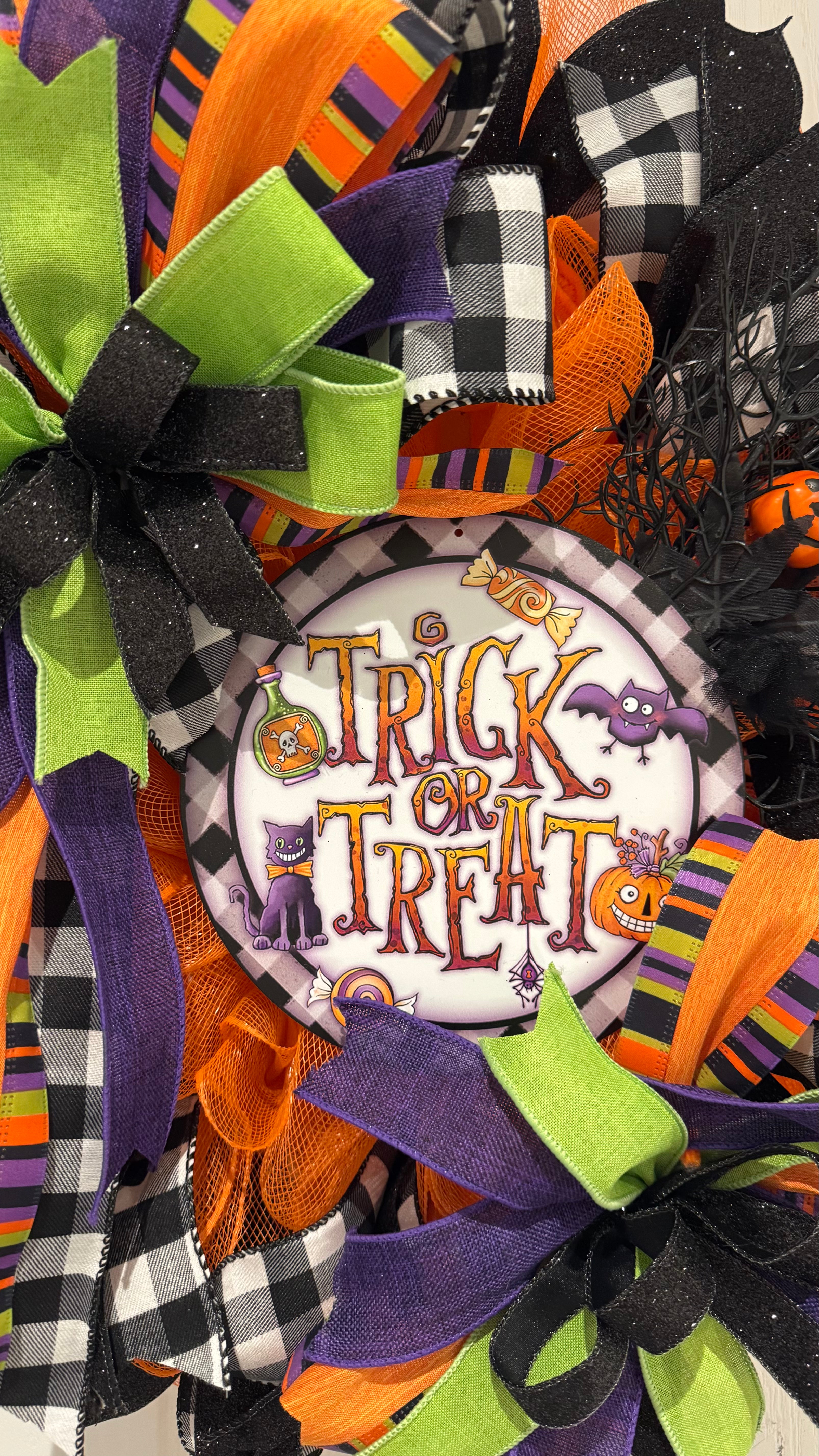Trick or Treat Halloween Wreath