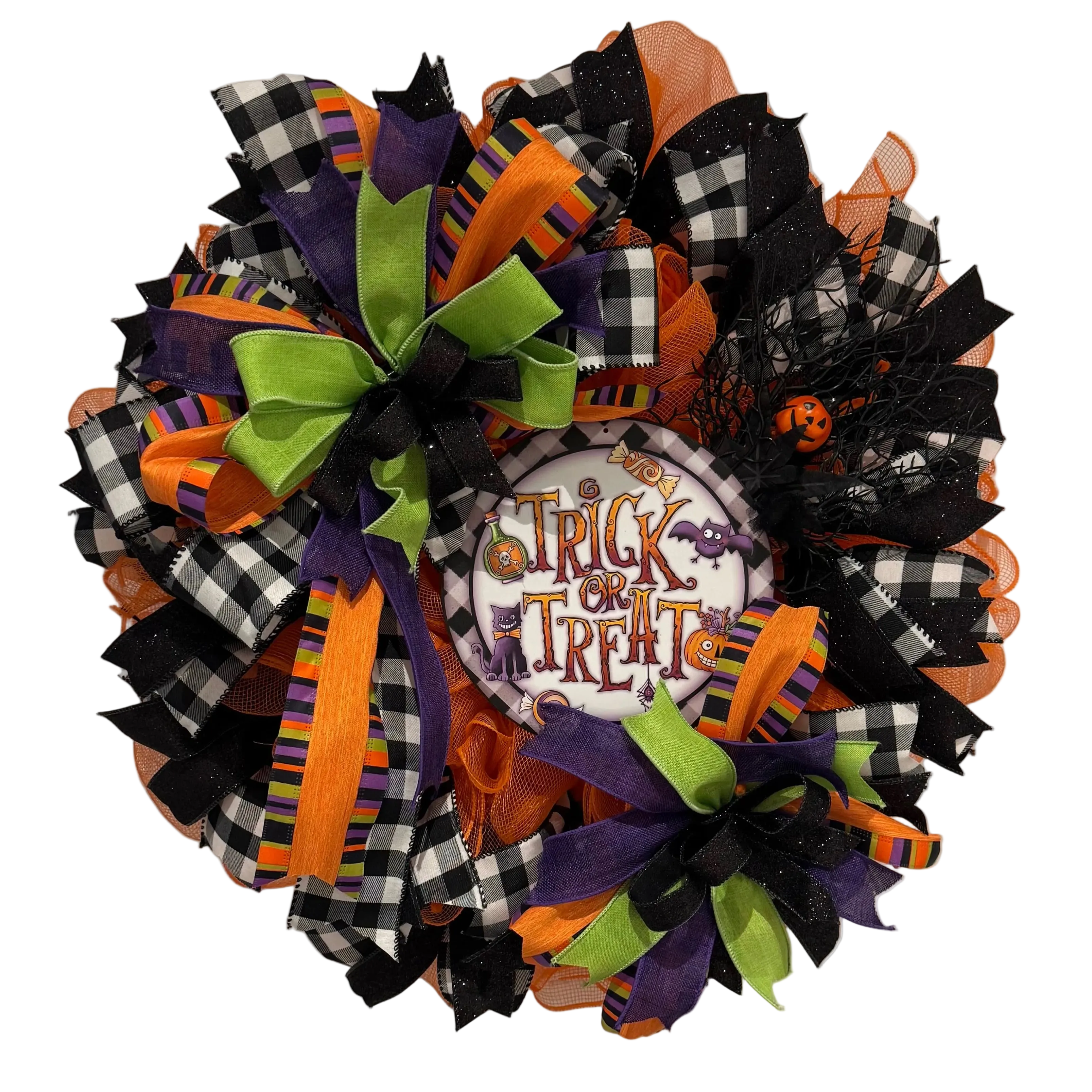 Trick or Treat Halloween Wreath