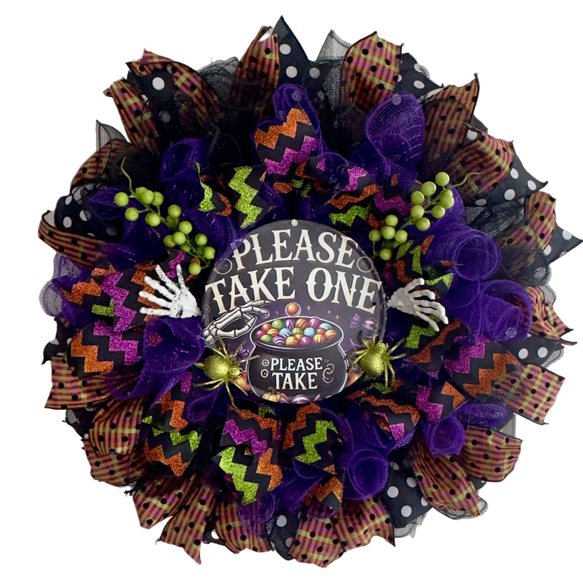"Please Take One" Halloween Wreath