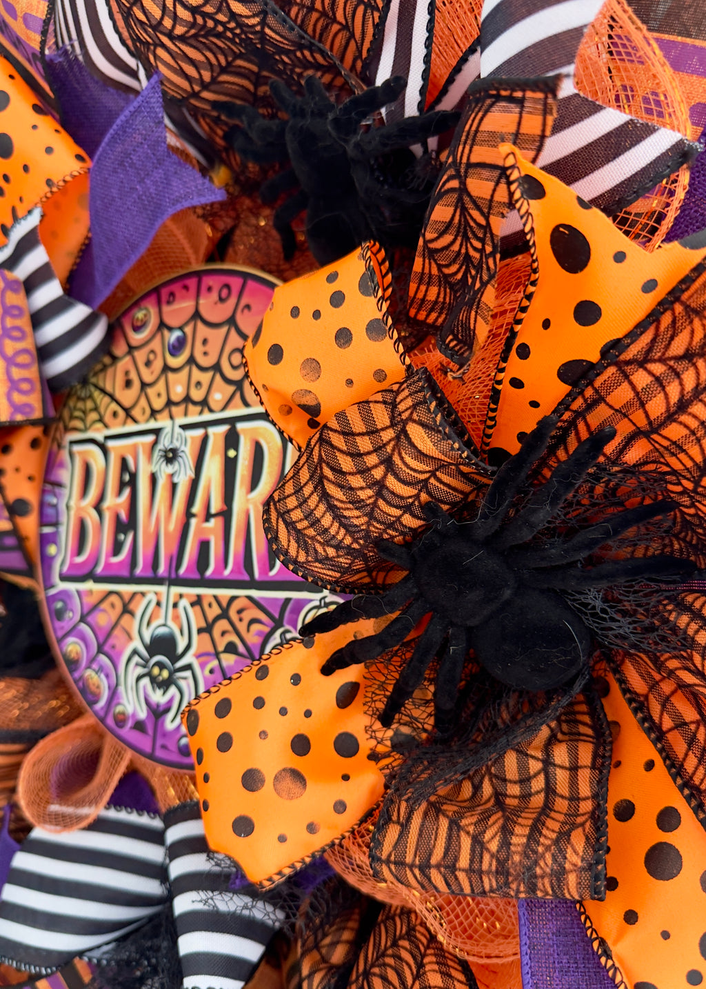 "Beware" Halloween Wreath