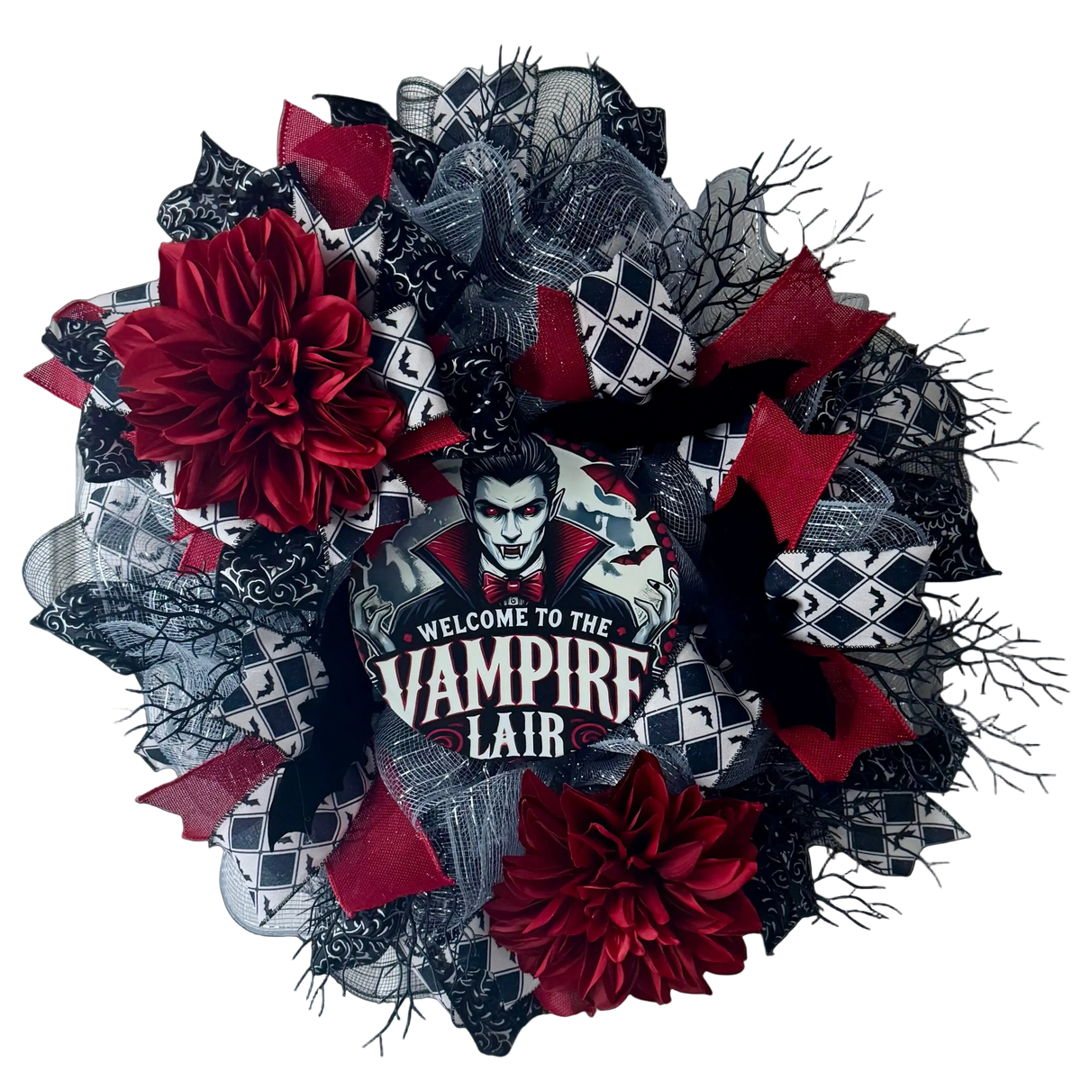 Vampire Lair Halloween Wreath