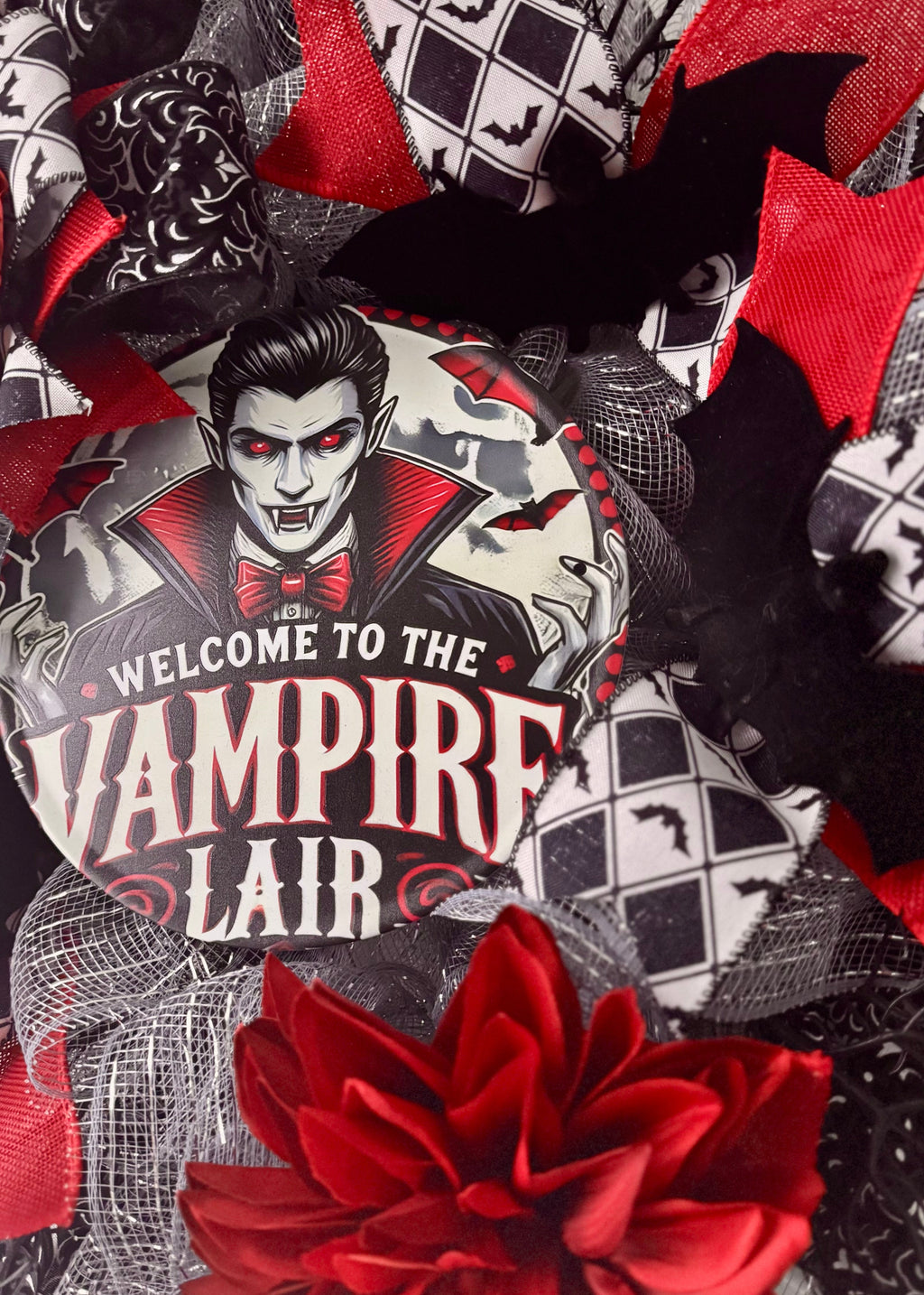 Vampire Lair Halloween Wreath