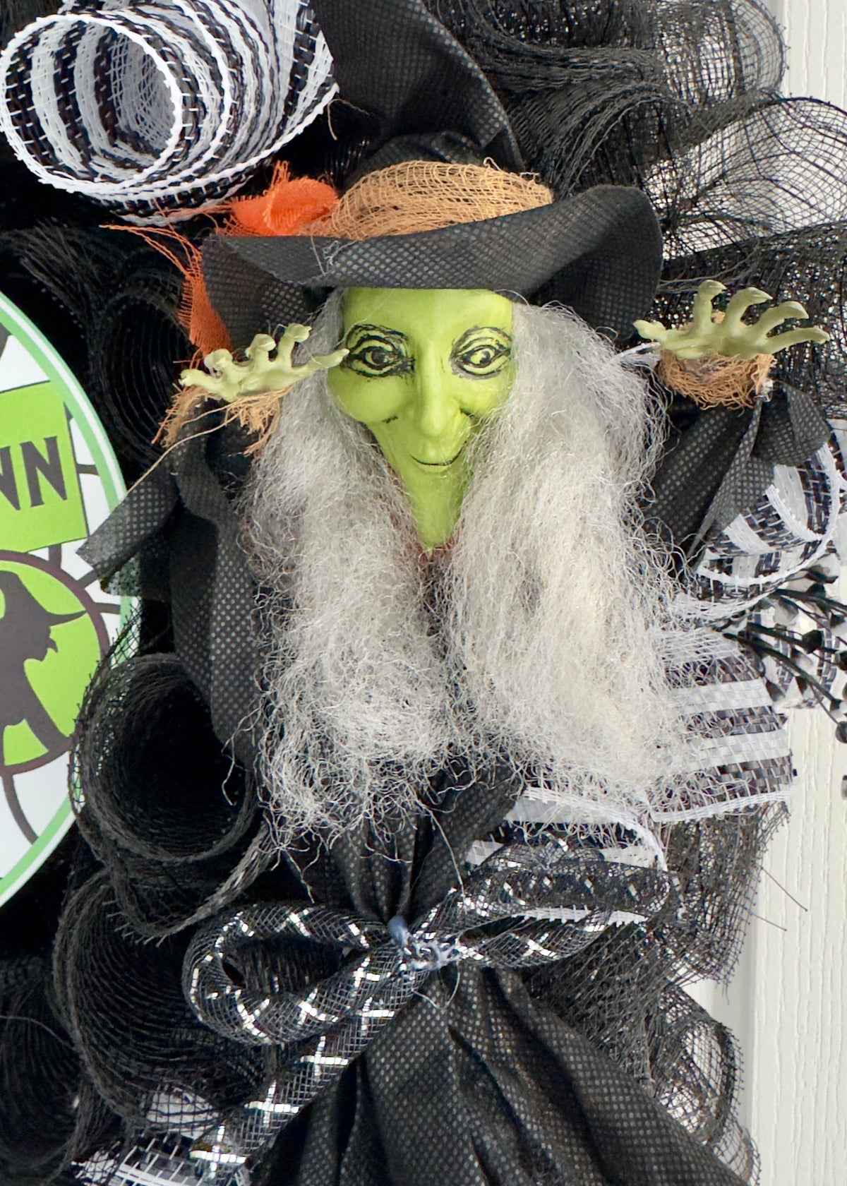 Wicked Witch Inn Halloween Wreath