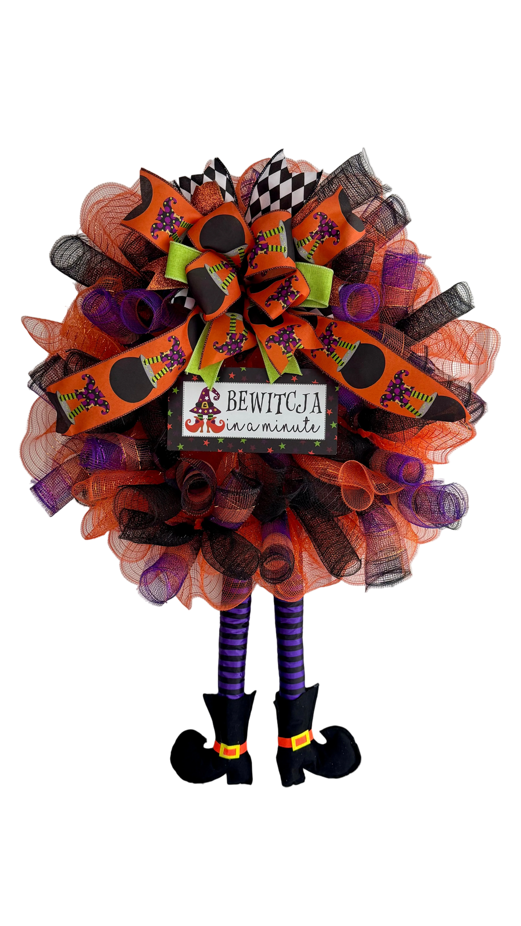 "Bewitcja in a Minute" Halloween Wreath