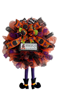 "Bewitcja in a Minute" Halloween Wreath