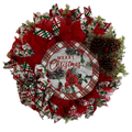 Merry Christmas Cardinal Wreath