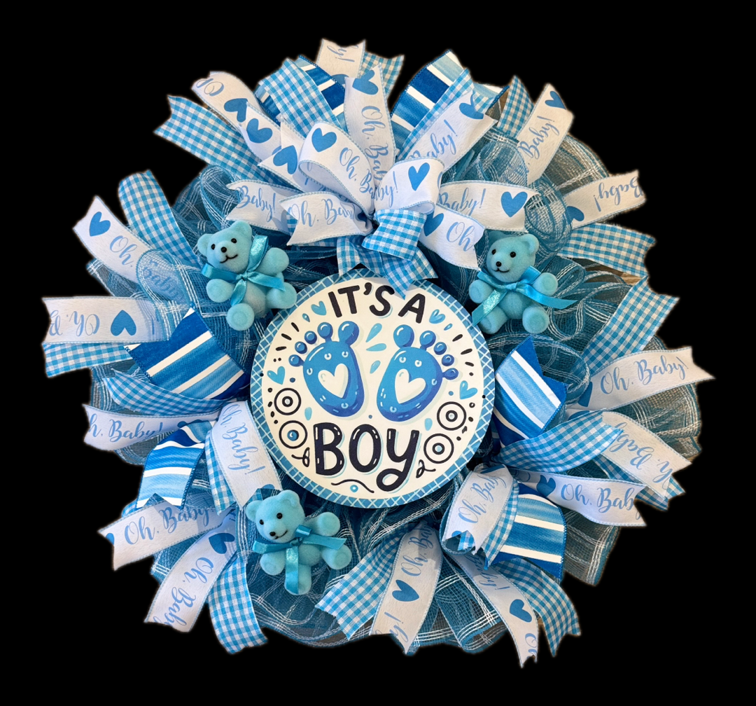 "It's a Boy" Wreath image 3