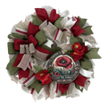 Anzac Day "Lest We Forget" Red & Green Wreath image 0