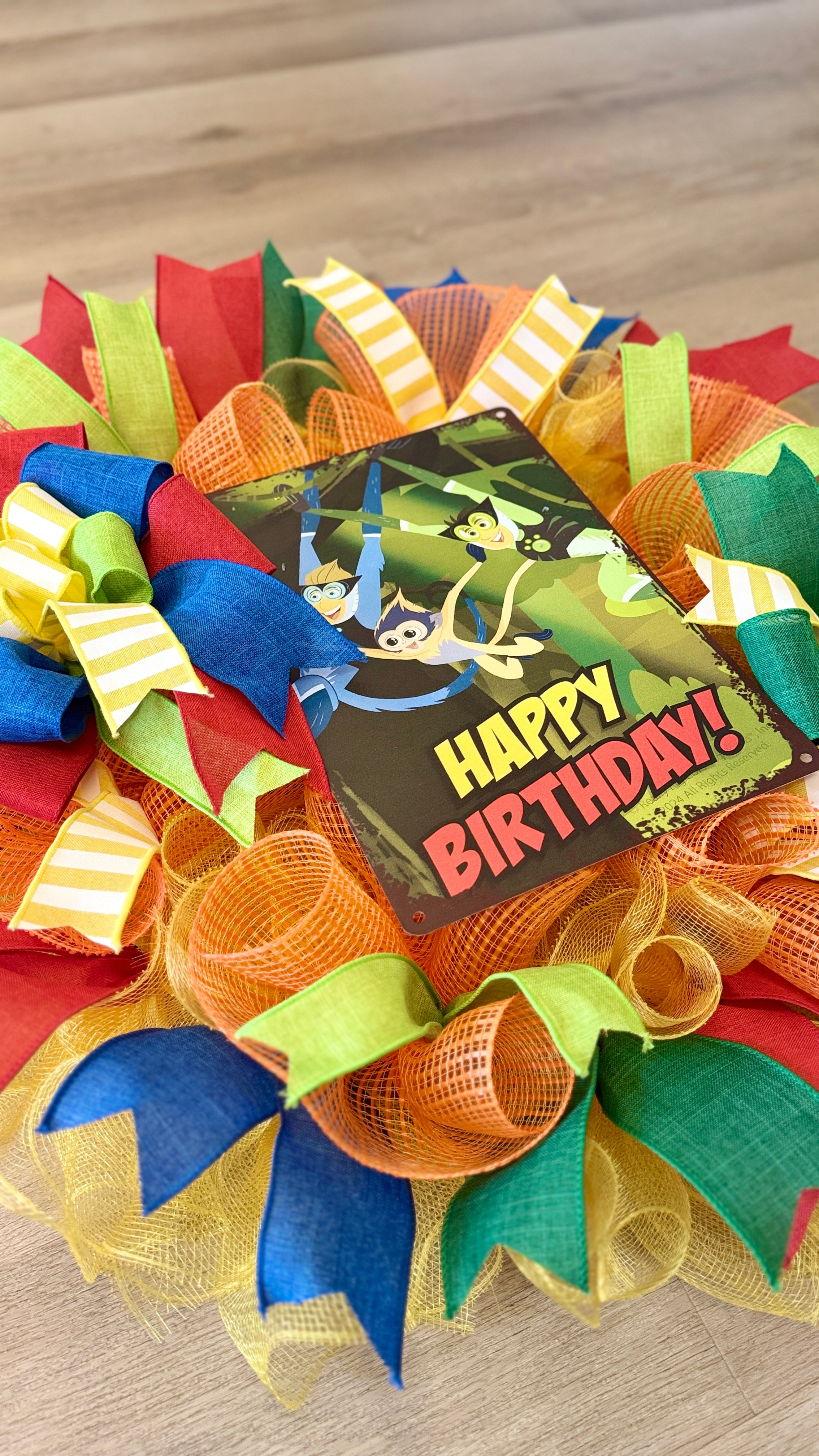 Kids Cartoon  Birthday Wreath  image 1