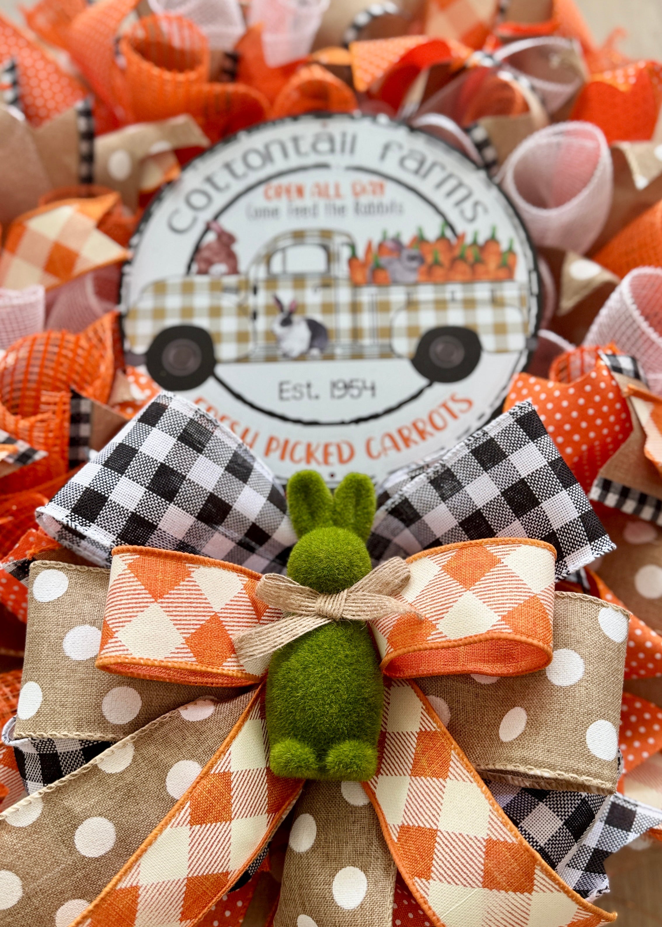 Cottontail Farms Fresh Picked Carrots Easter Wreath image 2