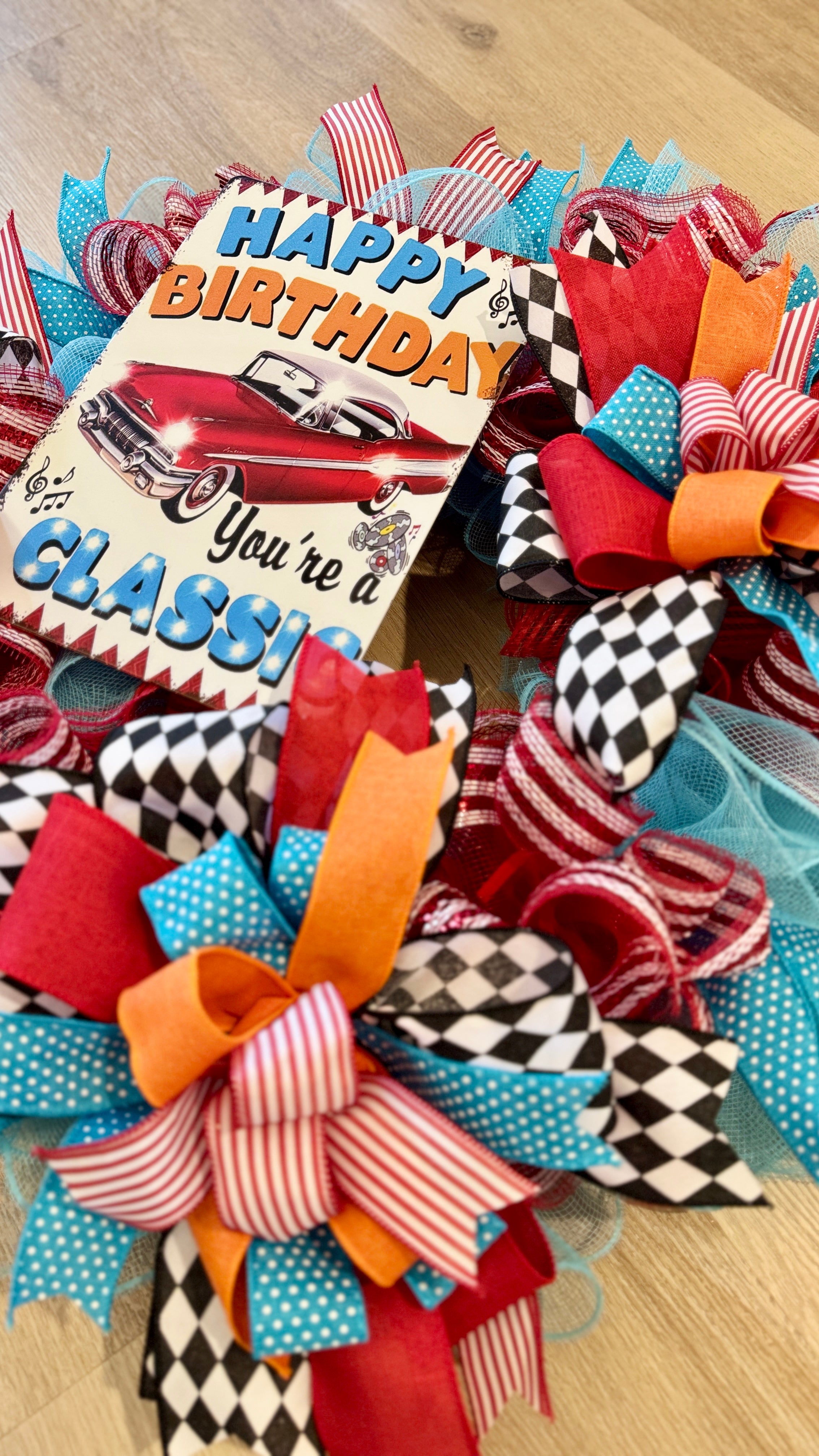 “You’re a Classic” Happy Birthday Wreath  image 2