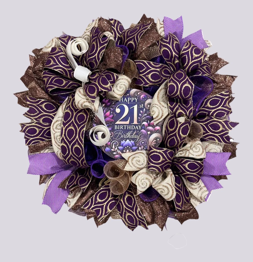 Royal Happy 21st BirthdayWreath image 4