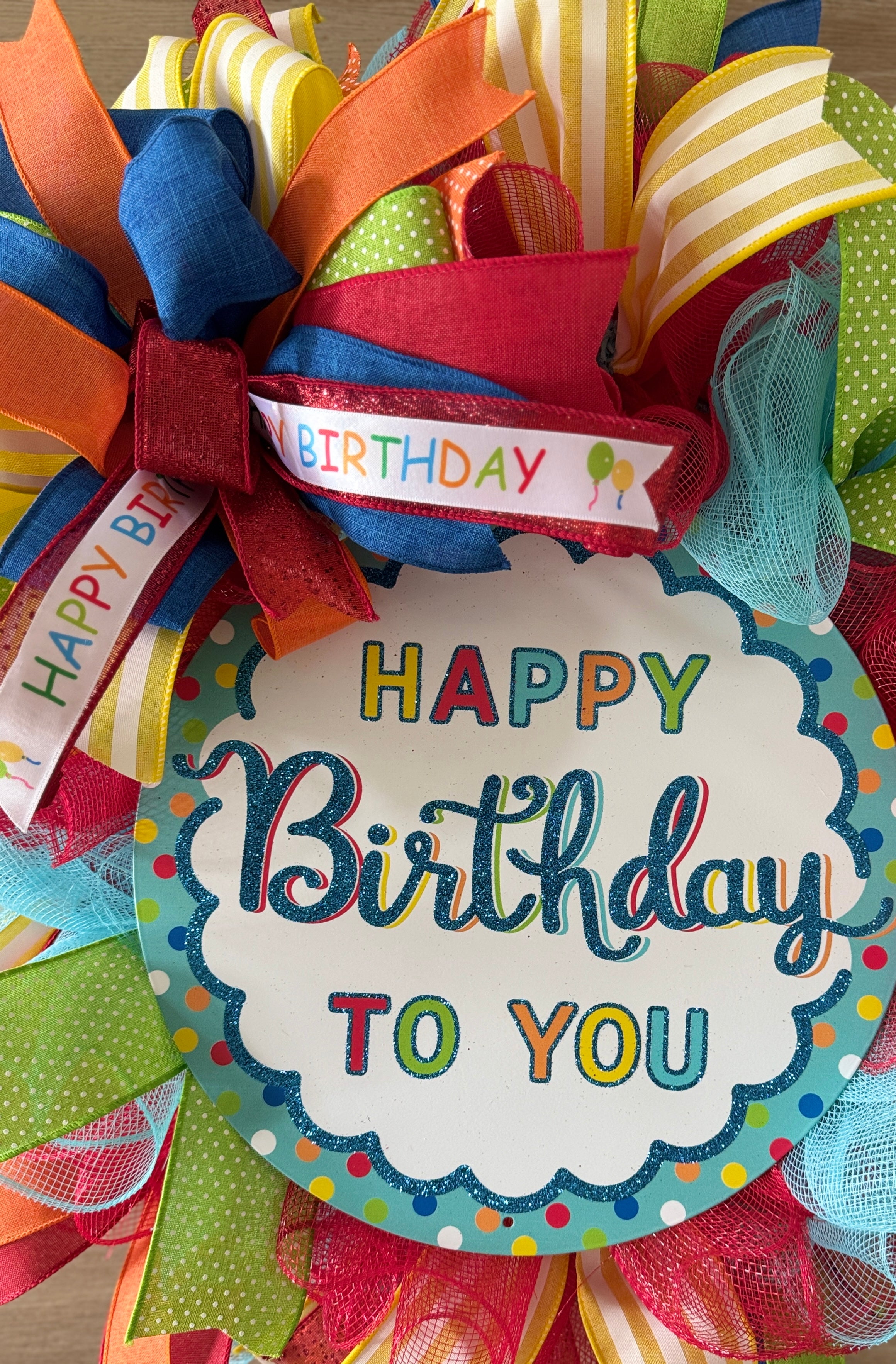 Bright Happy Birthday Wreath image 1