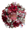 "Santa Claus & Ho Ho Ho" Christmas Wreath image 0