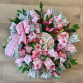 Pink Tulip Mother's Day Wreath image 0