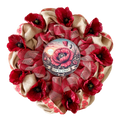 Anzac Day "Lest We Forget" Red Poppy Wreath