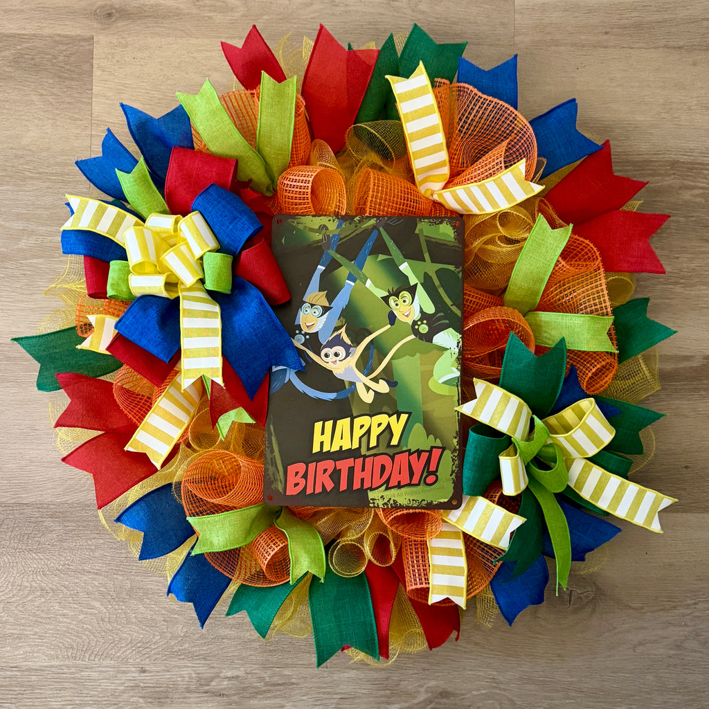 Kids Cartoon  Birthday Wreath  image 0